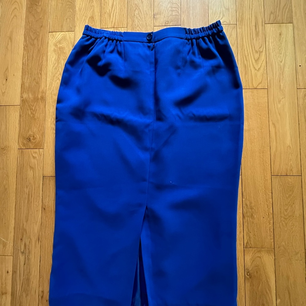 Long Royal Blue Skirt XL